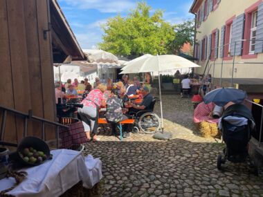 Blick in den Innenhof am Thementag